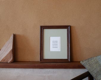 Lámina minimalista estampada con lámina metálica – Papel de cáñamo repujado para pared (A7) / Escaparate