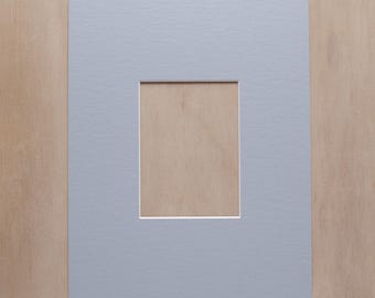 Kit de cartulina azul cielo – Cartulina de 8×10 con abertura personalizada para impresiones A7 / Kit de montaje flotante / Papel de respaldo para acuarela / Arte de pared