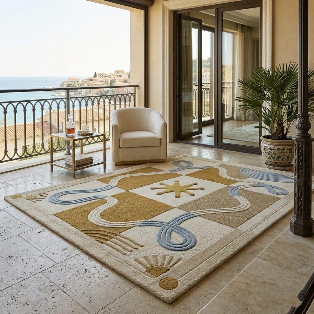 Modern Abstract Luxury Area Rug Handmade Contemporary Carpet for ...