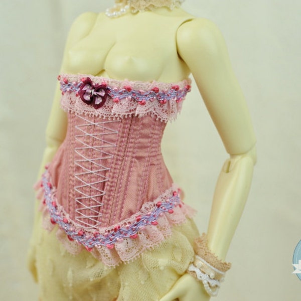 Cotton Candy BJD Underbust Corset for Minifee