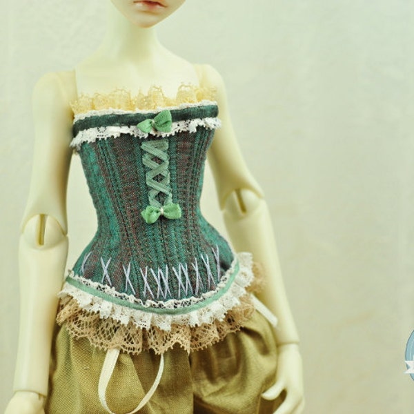 Victorian Stripes BJD Antique Line Corset for Cerisedolls MSD