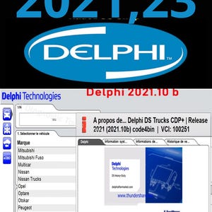 DEPLPHI 2021.23 Delphi Diagnostic Car Multibrand Professional Tool AUTOCOM Software Tool Professional Multibrand