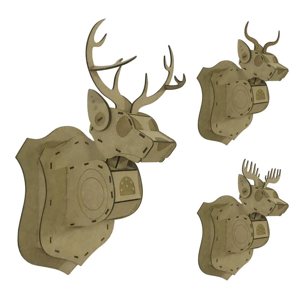 Trofeo Cervo Rosso Su Scudo - Extra Grande - Cervus Elaphus - Foto 5