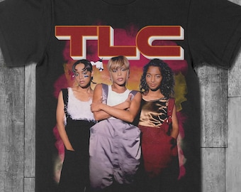 ヴィンテージTLCグラフィックTシャツ、90年代ミュージックシャツ