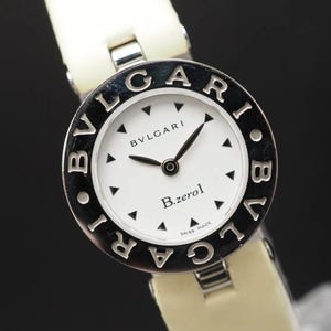 US Duty Paid US Duty Paid Vintage Bvlgari B.zero1 BZ22S Quartz White Dial 22mm Women's Watch Japan