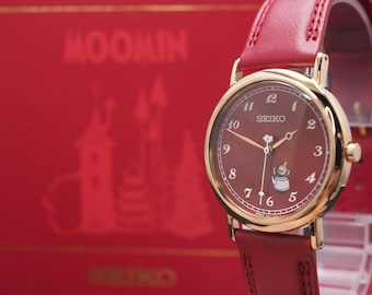 N MINT Seiko Moomin Little Myy limited edition 7N01-HDM0 Red Qz Unisex Uhr