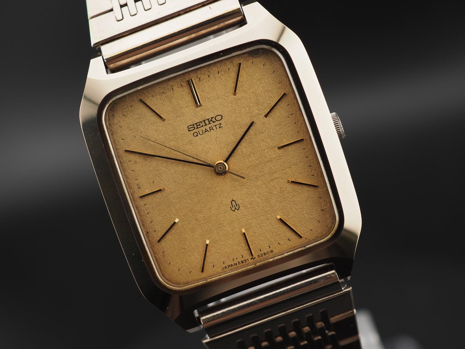 【稼働品】セイコー ドルチェ SEIKO Dolce クォーツ ローマン文字盤 Seiko dolce - Etsy 日本
