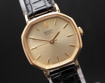 Vintage Seiko Chronos 7433 5010 Textured Dial Men Quartz Watch