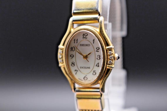 US Duty Paid Vintage 1992 [EXC+5] Seiko Exceline 1F21-5F50 Gold