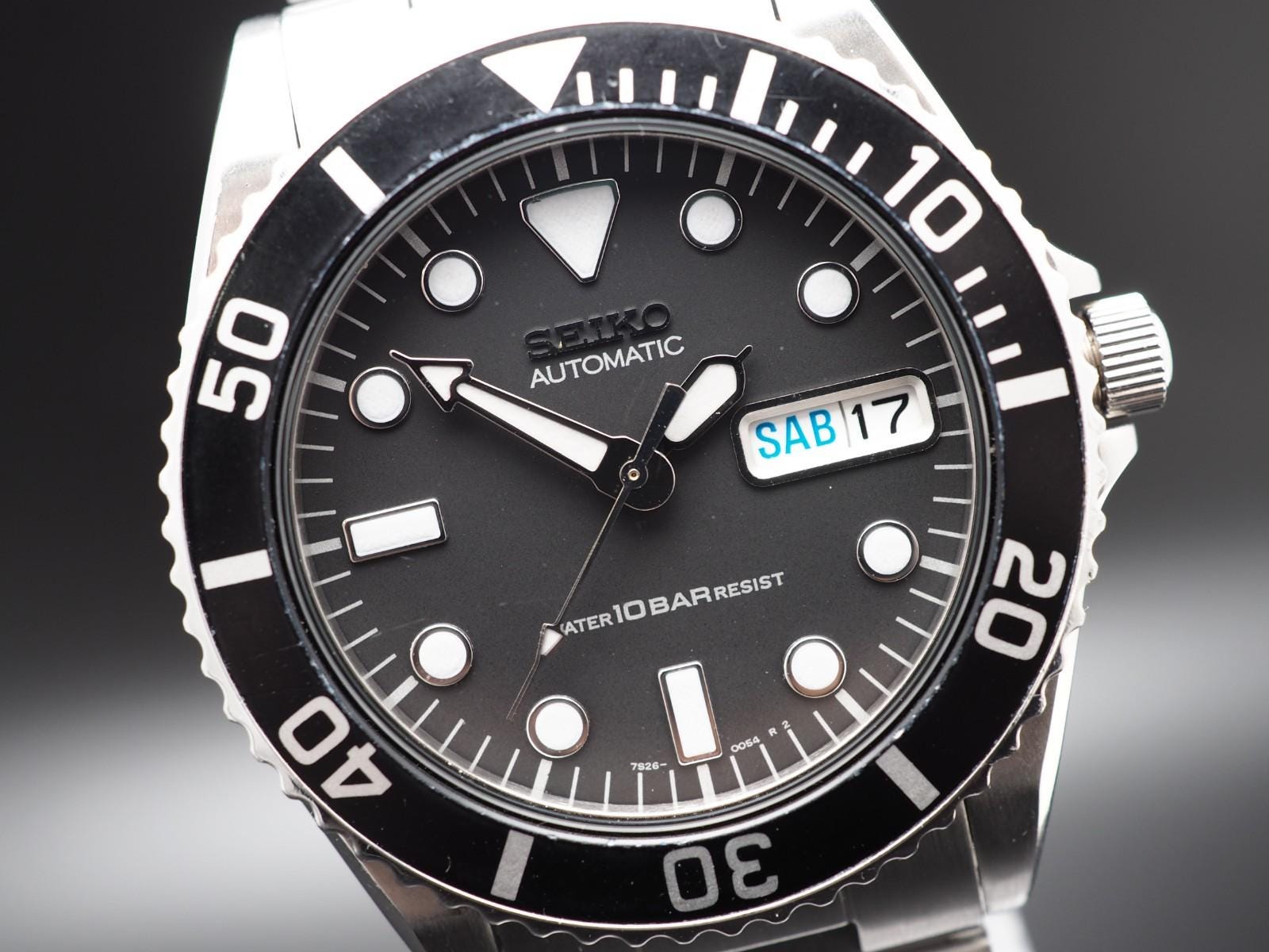 Overhauled Vintage Seiko Diver 7S26-0050 SKX023 100m Black