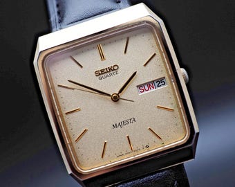 US Duty Paid Vintage 1985 [EXC+5] Seiko Majesta 9063-5020 Gold