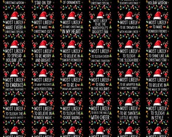 Most Likely To Peek Christmas PNG – Funny Holiday Clipart, Xmas Tree Humor Family Matching Sublimation Digital Download