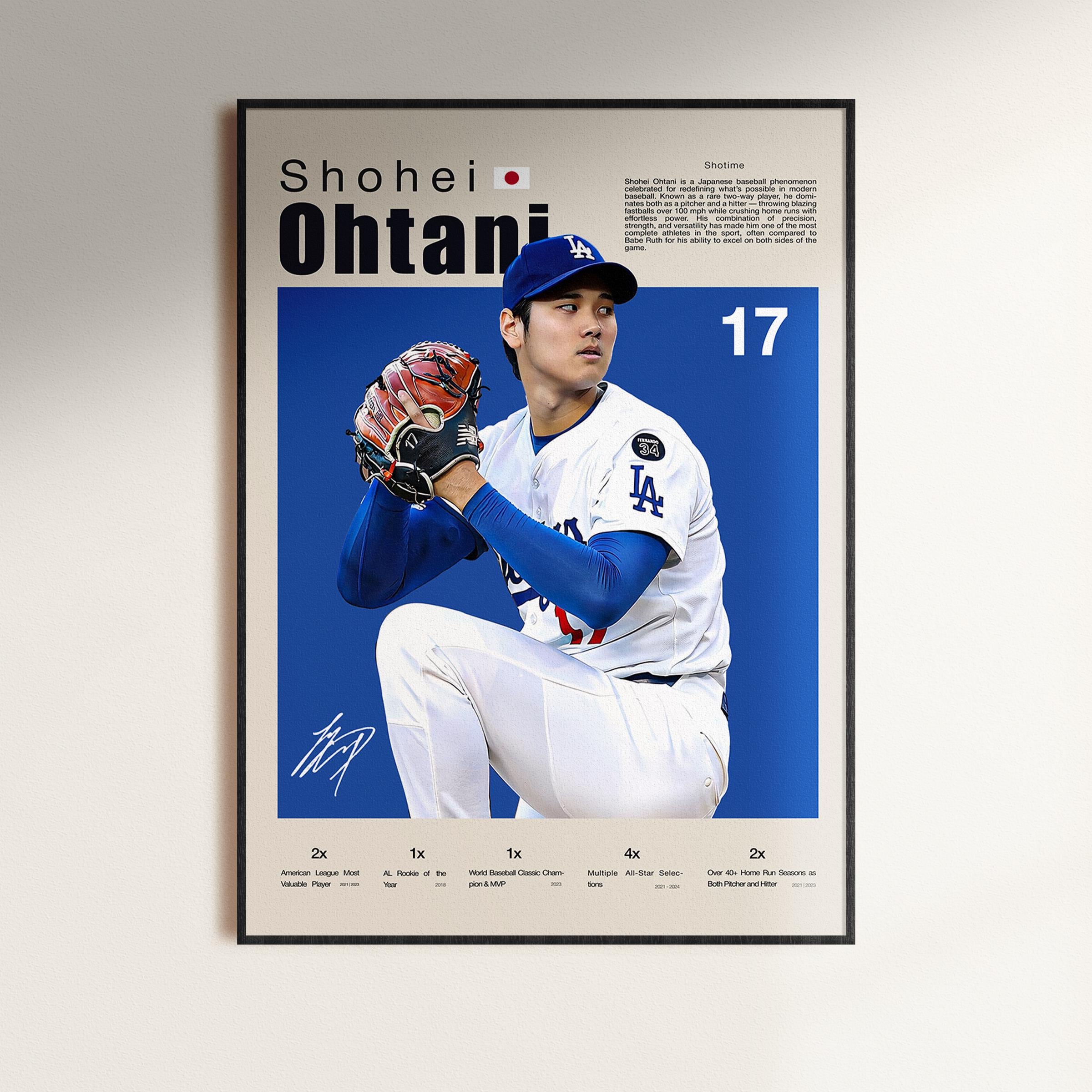 Shohei Ohtani Poster - Etsy Canada