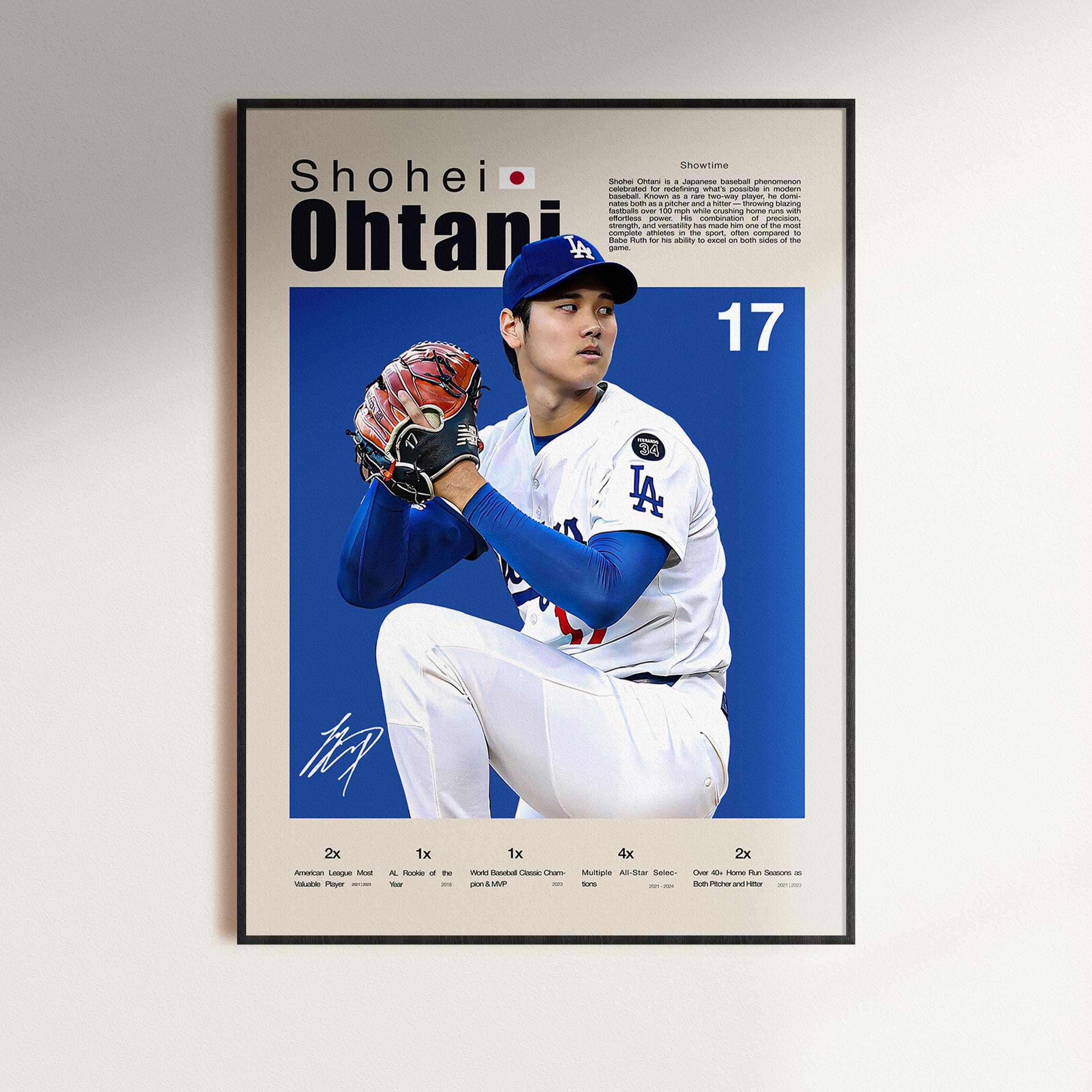 Shohei Ohtani Dodgers Poster - Etsy