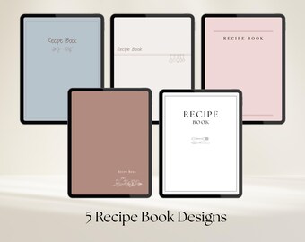 Recipe Book Binder, Blank Cookbook, Blank Recipe Book, Cookbook Binder, Recipe Journal, Family Recipe Book, Digital Recipe Book