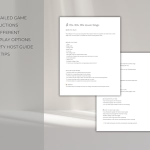 Music bingo instructions printable, how to play golden oldies bingo game, easy party game guide for seniors and family events