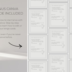Beginner friendly Canva guide included, how to edit and print music bingo cards easily for party games