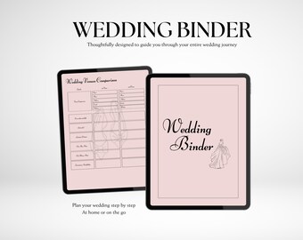 Wedding Binder, Wedding Planner Book, Wedding Day Binder, Printable Wedding Planner, Wedding Templates, Wedding Planner Spreadsheet, Canva