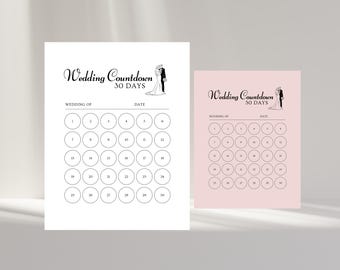 Wedding Countdown, Wedding Countdown Calendar, Wedding Must Haves, Bride To Be, Wedding, Wedding Decor, Wedding Stuff, Wedding Templates