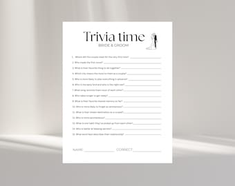 Wedding Table Games, Wedding Must Haves, Who Knows the Couple Best, Guess Who Bride or Groom Game, Bride or Groom Game, Wedding Stuff