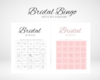 Find The Guest Bingo | Bridal Shower Bingo | Wedding Bingo | Bridal Bingo | Wedding Table Games | Wedding Activities | Bridal Shower Games