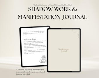 Shadow Work Journal, Shadow Work, Manifestation Journal, Manifestation Guide, Self Care, Trauma Healing, Inner Child Healing