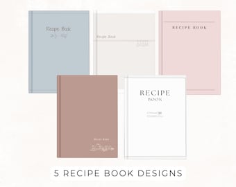 Blank Recipe Book, Recipe Book Binder, Cookbook Binder, Family Recipe Book, Blank Cookbook, Recipe Journal, Digital Recipe Book
