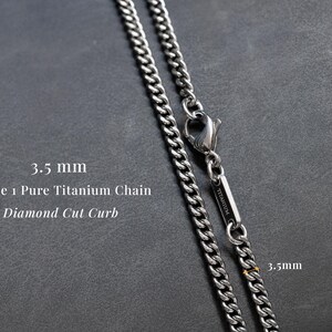 Titanium Initial Necklace: Custom 3D Reversible Pendant image 4