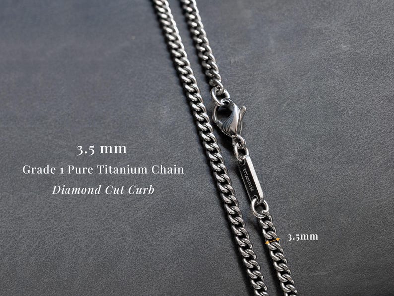 Titanium Initial Necklace: Custom 3D Reversible Pendant image 4