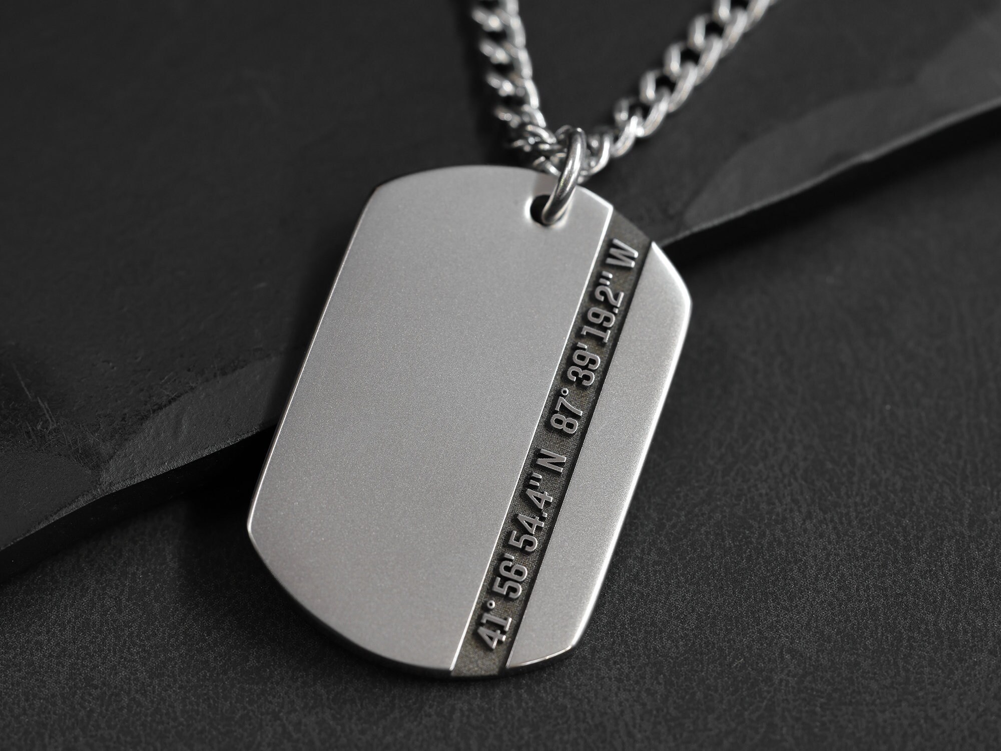 Custom Dog Tag, Small Silver Dog Tag Necklace Custom Engraved Free,  Personalized Necklaces, Stainless Steel Dog Tags, Personalized Jewelry 