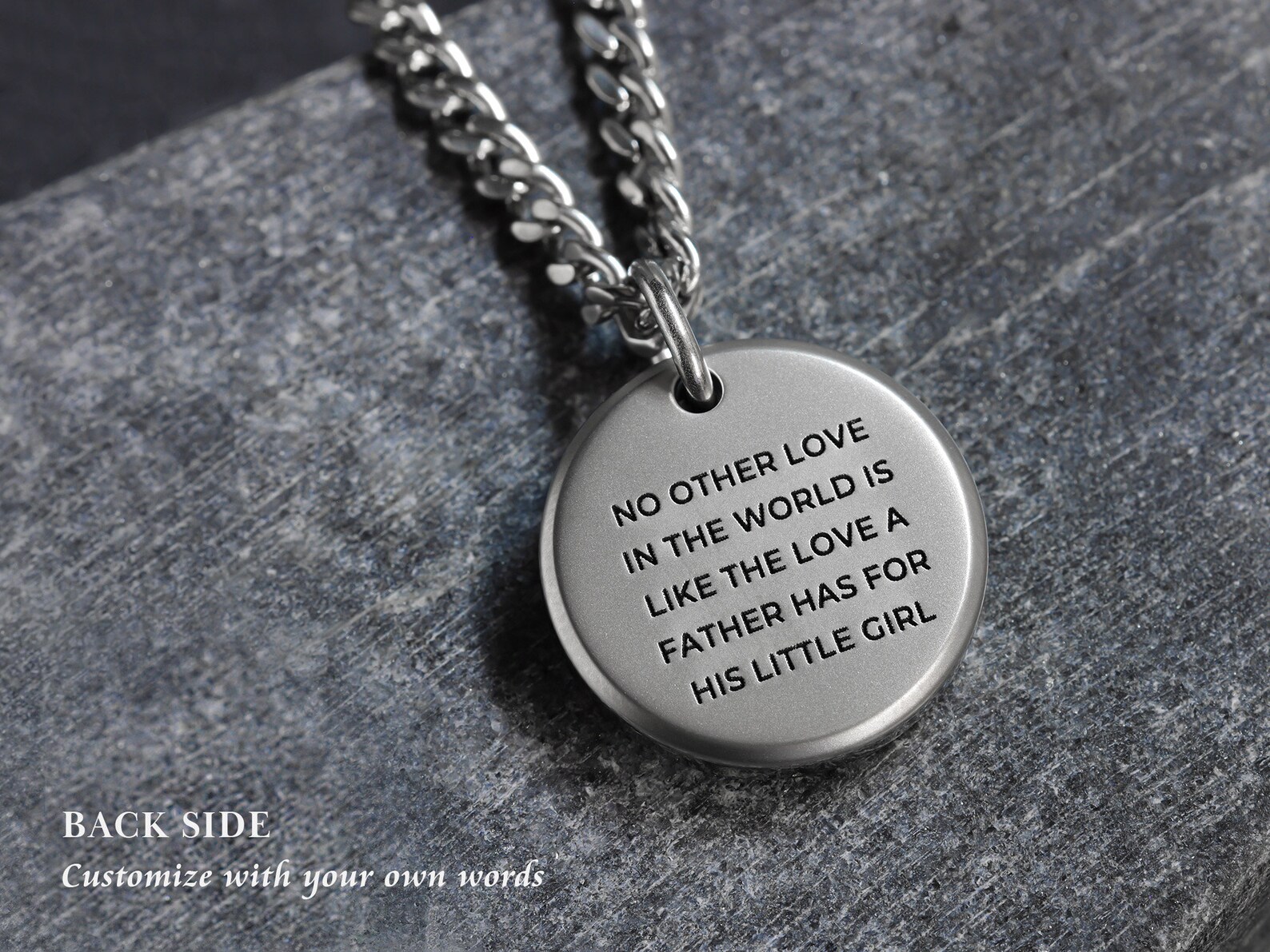 Fathers Day Necklace for New Dad Custom Dad Necklace Etsy