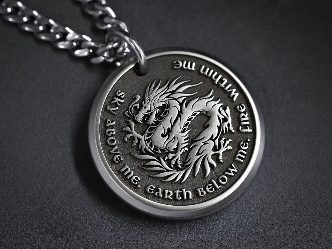 Mens dragon necklace Clearance