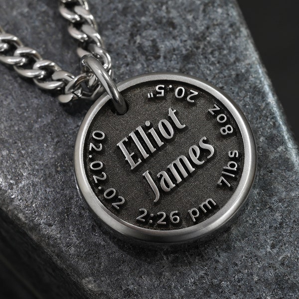 Fathers Day Necklace Etsy