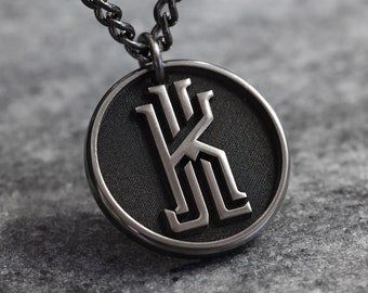 TITANIUM Your Custom Artwork Raised Engraved Titanium Necklace