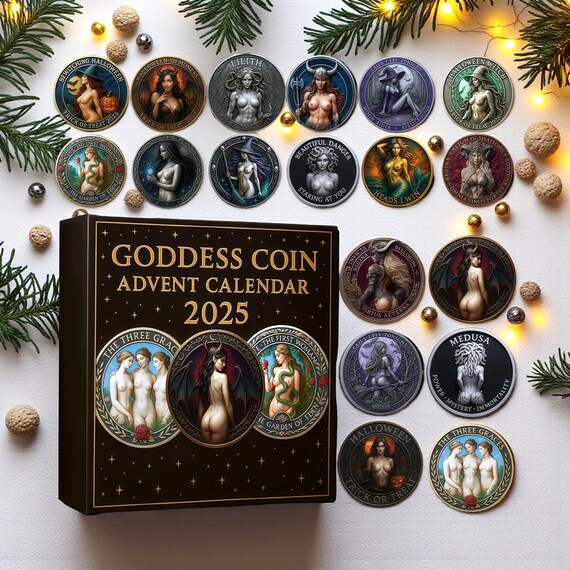 Goddess Coin Advent Calendar 2025: Mythology Tokens for Her - Etsy