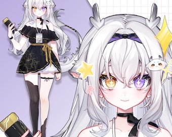 Premade Live2D Vtuber Model: Ready to Use, VTubeStudio Compatible
