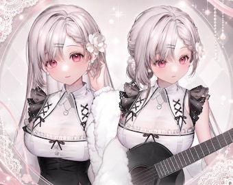 Premade Live2D Vtuber Model: Ready to Use, VTubeStudio Compatible