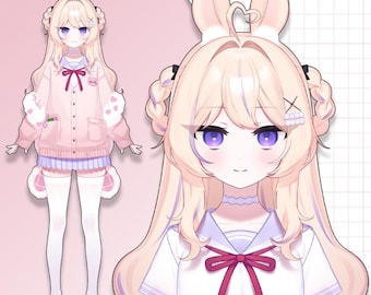 Premade Live2D Vtuber Model: Ready to Use, VTubeStudio Compatible
