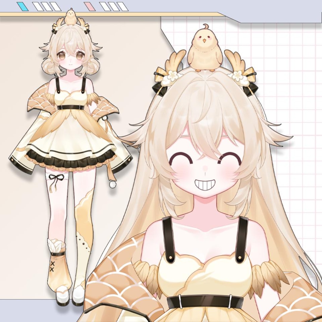 Premade Live2d Vtuber Model: Ready to Use, Vtubestudio Compatible - Etsy