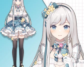 Premade Live2D Vtuber Model: Ready to Use, VTubeStudio Compatible