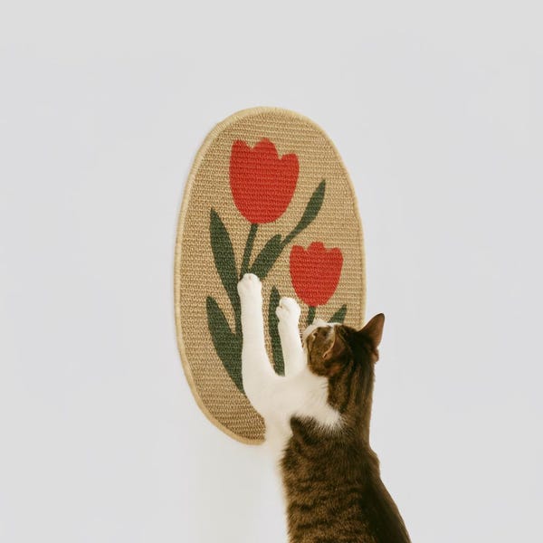 HÄDDEN 猫用爪とぎマット® – フラワー（天然サイザル麻、ハンドメイド）