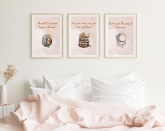 Stampe con citazioni motivazionali - Moderna decorazione murale per ufficio e casa (download digitale)