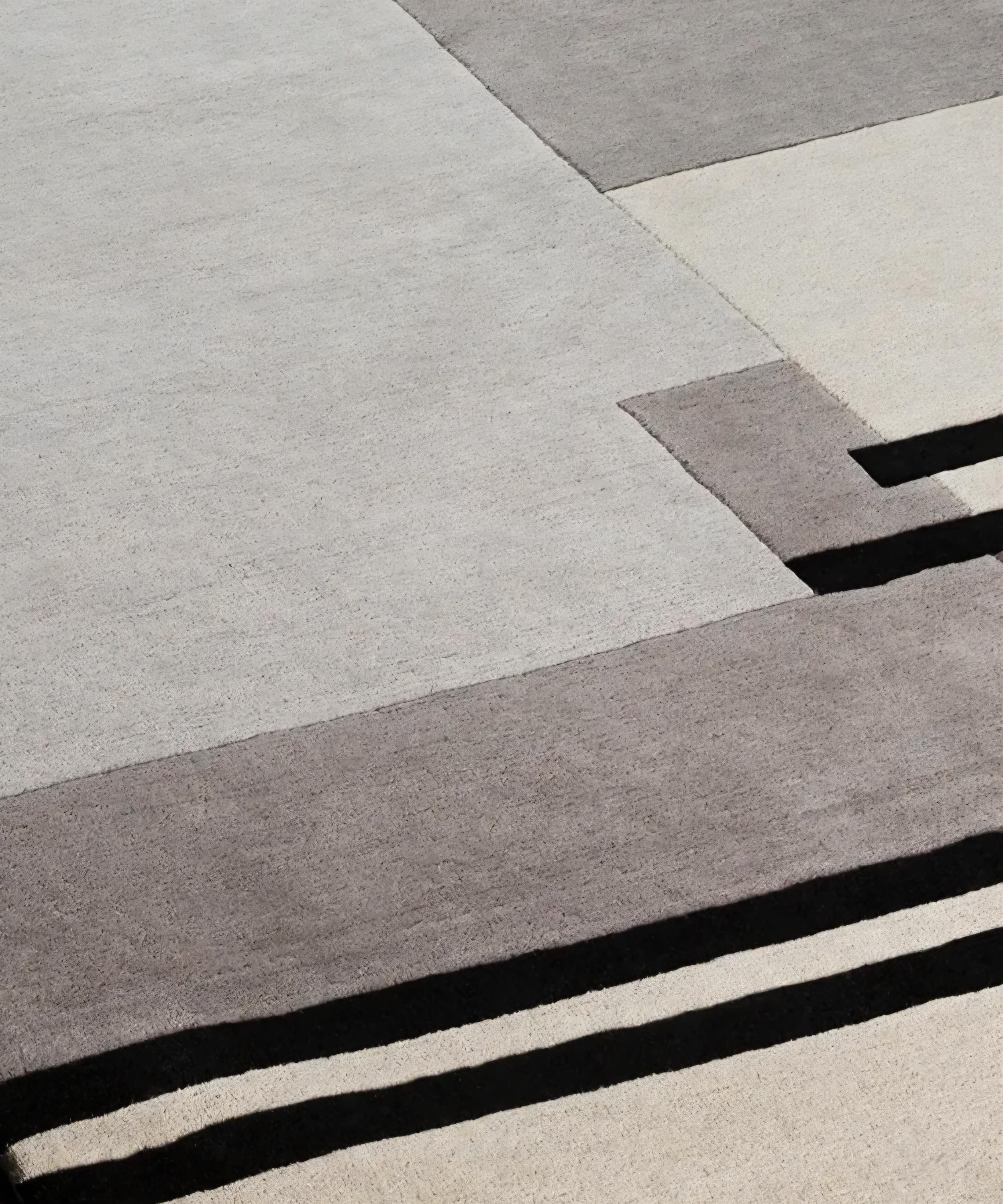 Handmade Tufted Wool Area Rug, Abstract Geometric Design, Modern Living ...