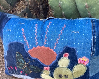 Chihuahua Desert Pillow - Cactus Pillow - Free US Shipping - Chihuahua Lovers Gift - Comical Cactus - Whimsical Cactus Pillow