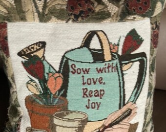 Tapestry Small Pillow - Encouraging Words Pilliw - Ladybug Pillow