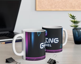 Gaming Channel Mug: Retro Gamer Gift, Coffee Drinkware