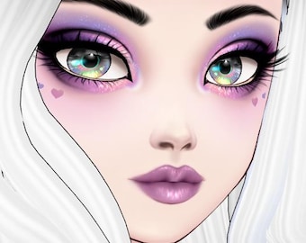 Vroid Makeup Set + Presets - Disco Eyes