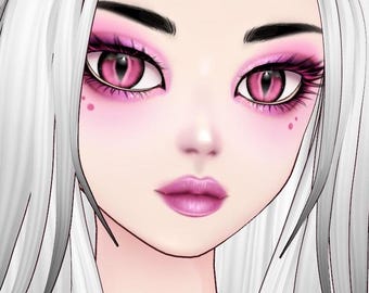 Vroid Makeup Set + Presets - Pink1