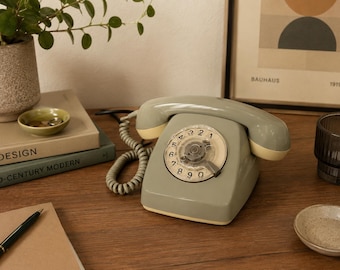1967 Siemens POST 611-2 Rotary Dial Phone German Bundespost Working