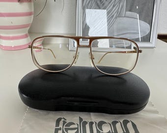 Gafas de aviador Lacoste vintage con montura dorada retro 56/14 Unisex